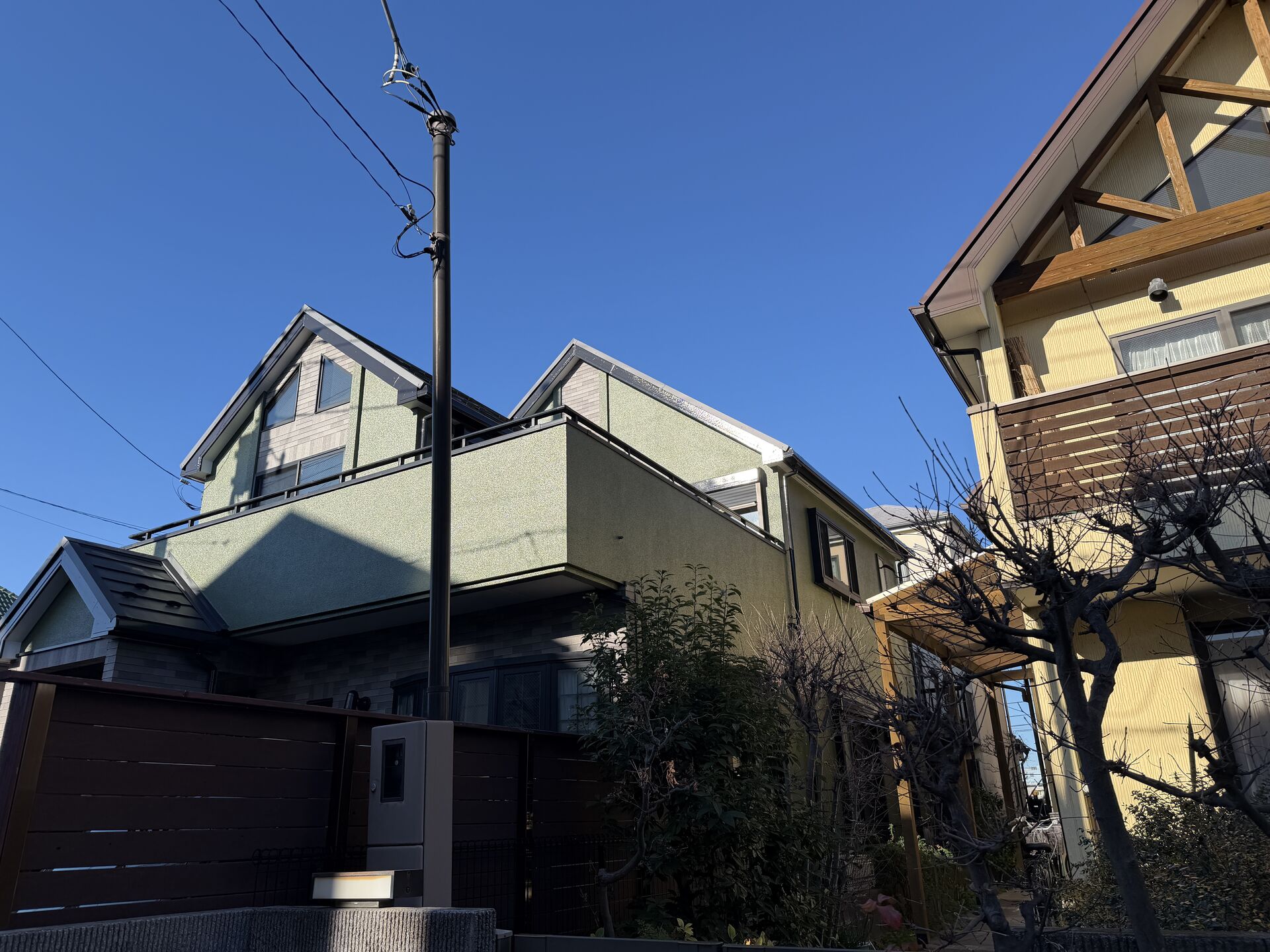 【野田市】外壁塗装の上塗り完了｜仕上がりに大変ご満足いただきました